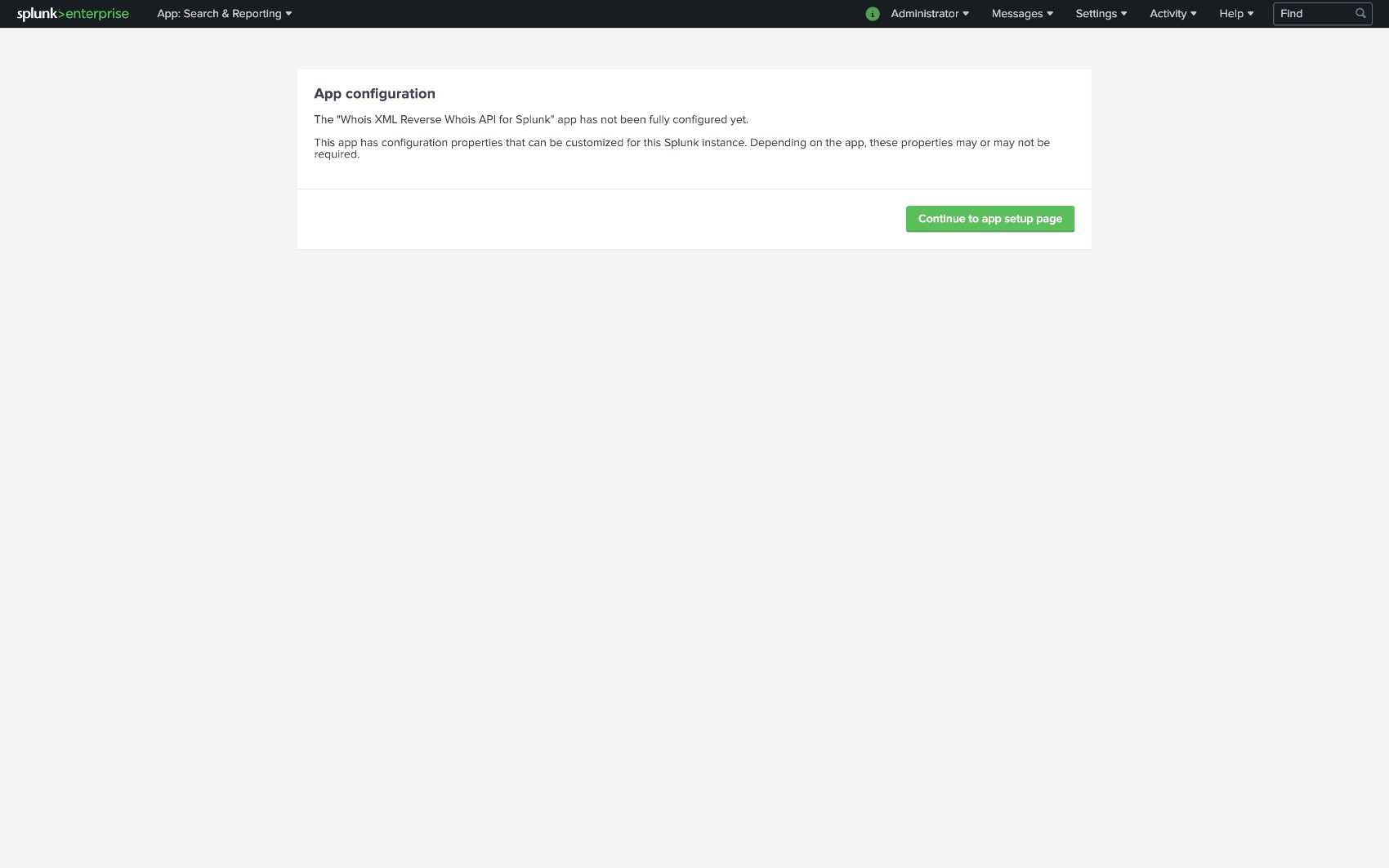 You can start configuring immediately once the application is installed. You can start configuring immediately once the application is installed.